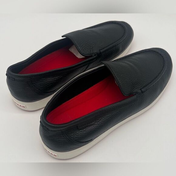 Cole Haan Black and White Leather Loafers - Picture 7 of 11